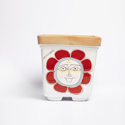 Ceramic Vase de simone pottery Sun Folk VSPQSOL Ceramic Vase de simone pottery Sun Folk VSPQSOL